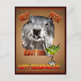 PETA! Robô Isso! Cartão Postal