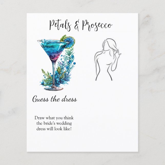 Petais e Prosecco adivinham o jogo de Chá de Berri (Frente)