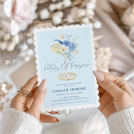 Pétalas Azuis e Convite à Noite de Jardim Prosecco