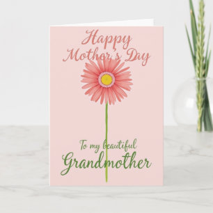 Pétalas Cor-de-Rosa Cartão do Dia das Mães Amor