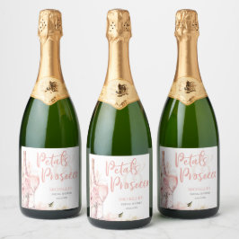 Pétalas de Boho Cor-de-Rosa e Prosecco Floral