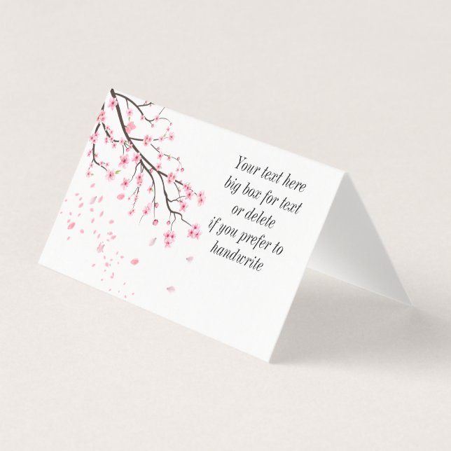 Pétalas de Cherry Blossom à volta (Frente)