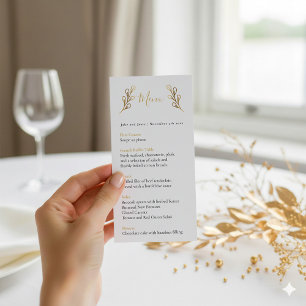 pétalas de efeito ouro bonito menu mesa de casamen