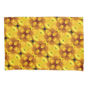Pétalas De Flor Amarelo E Padrão Central