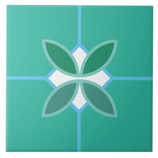 pétalas de Seagrem, diamante azul e branco sobre o (Frente)