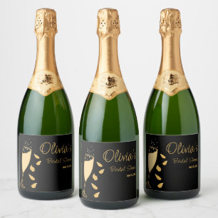 Pétalas e Chá de panela de ouro preto Prosecco