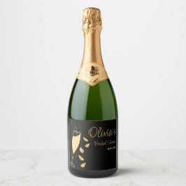 Pétalas e Chá de panela de ouro preto Prosecco