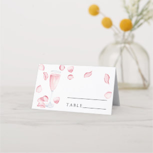 Pétalas e prosecco - cartões de casamento