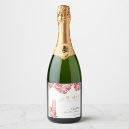 Pétalas e Prosecco Chá de Noiva Floral Rosa