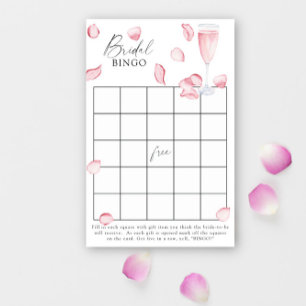 pétalas e prosecco - Jogo de bingo para chá de noi