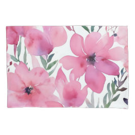 Pétalas Rosas | Flores Florais Pintadas à Aguarela
