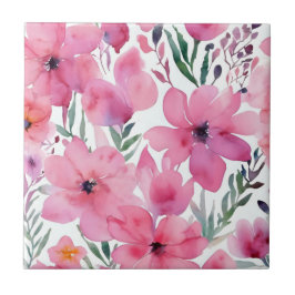 Pétalas Rosas | Flores Pintadas em Aquarela