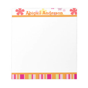 Petals e Stripes - Bloco de Notas Pessoal