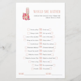 Petals & Prosecco Chá de panela Ela preferencialme