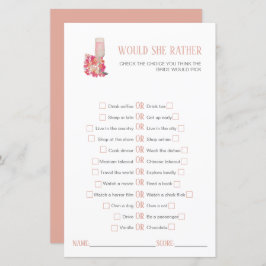 Petals & Prosecco Chá de panela Ela preferencialme