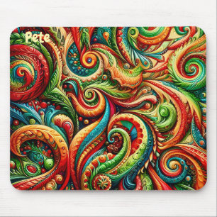 PETE ~ Padrão de Aniversário Selvagem ~ Mousepad