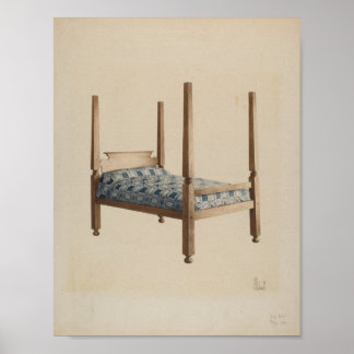 Peter C. Ustinoff Quatro Poster Bed c. 1940