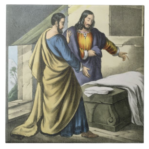 Peter e John no Sepulchre, de um prin da bíblia