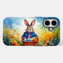 Peter Easter Bunny com Ovos de Páscoa