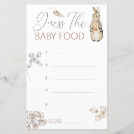 Peter, o Coelho Cai, Adivinha o Jogo da Comida do