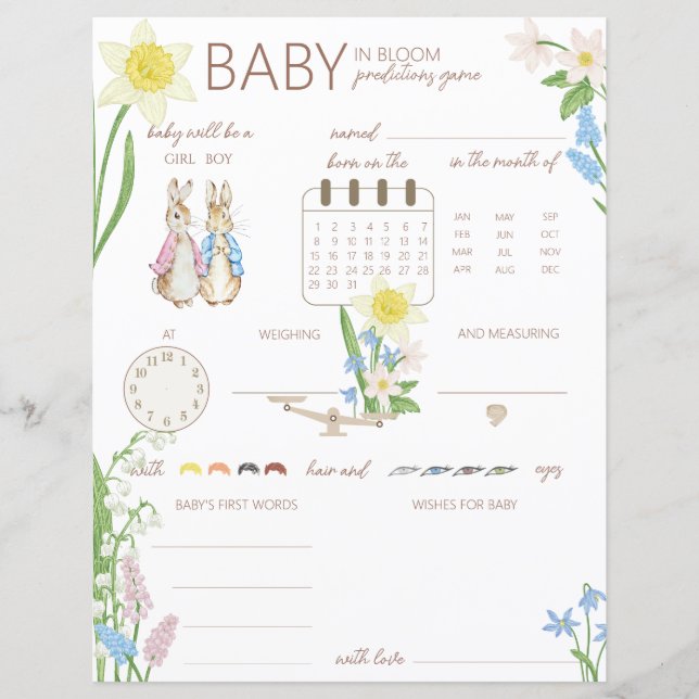 Peter, o jogo de adivinhação da Primavera do Coelh (Frente)