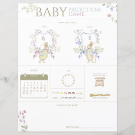 Peter, o jogo de adivinhação do Chá de fraldas do 