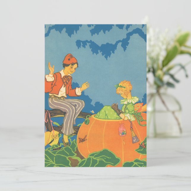 Peter Peter Pumpkin Eater, Vintage Nursery Rhyme (Em pé/Frente)