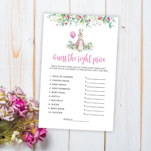 Peter Rabbit Adivinha O Jogo Do Chá de fraldas De  (Criador carregado)