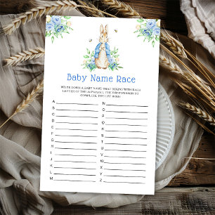 Peter Rabbit Baby Name Race game