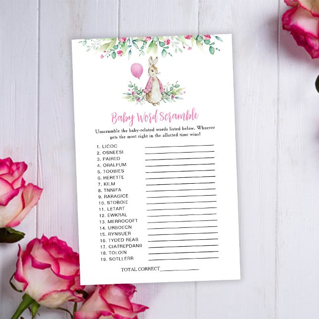 Peter Rabbit Baby Word Scramble Game (Criador carregado)