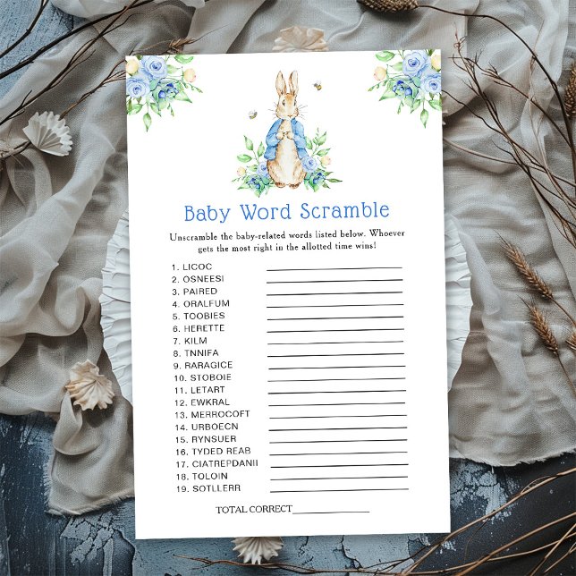 Peter Rabbit Baby Word Scramble Game (Criador carregado)