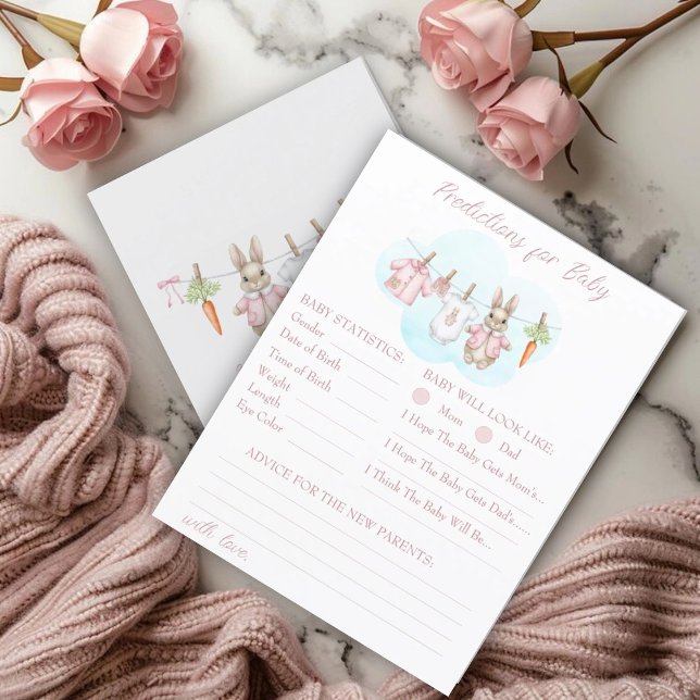 Peter Rabbit Girl Baby Shower Predictions Advice (Criador carregado)
