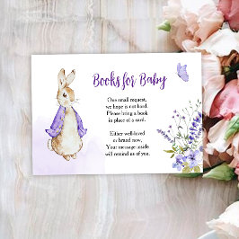Peter Rabbit Purple Books Para Cartão De Bebê