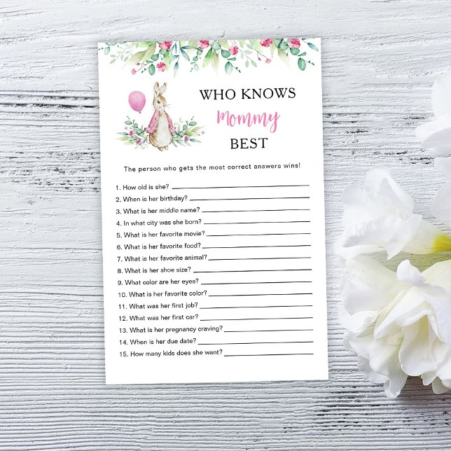 Peter Rabbit Quem conhece o melhor jogo das Mamães (Criador carregado)