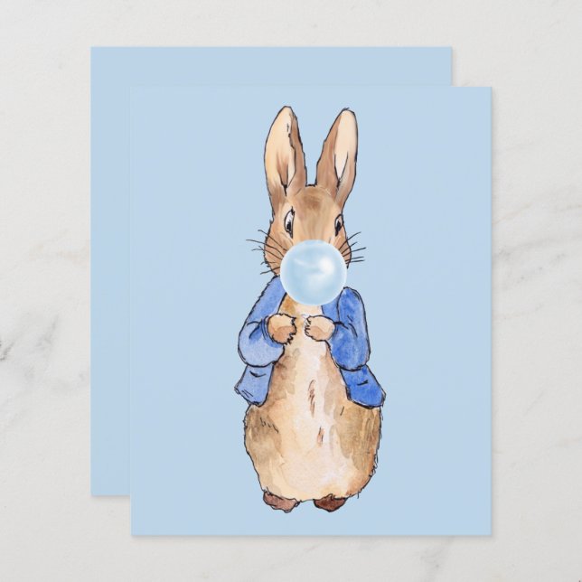 Peter soprando uma pastilha azul (Frente/Verso)