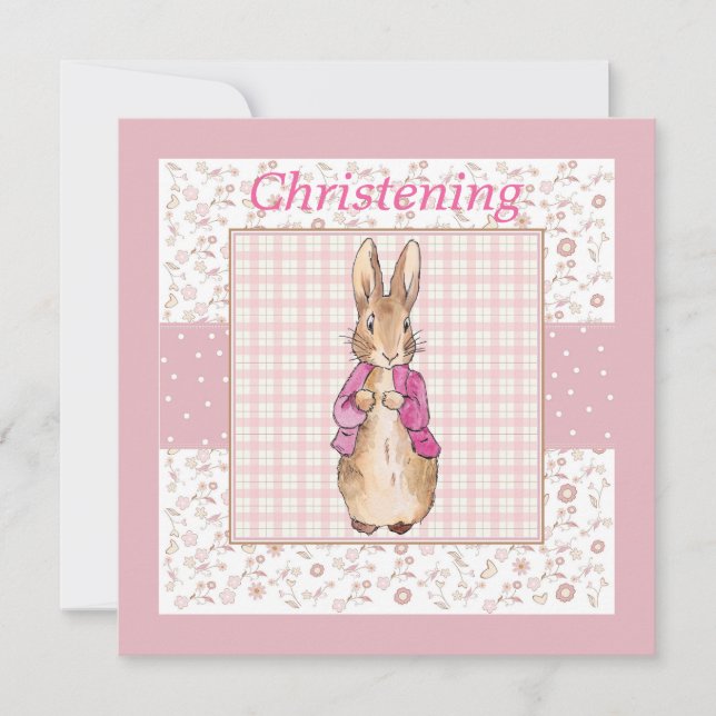 Peter the Rabbit Check & Floral Christening (Frente)