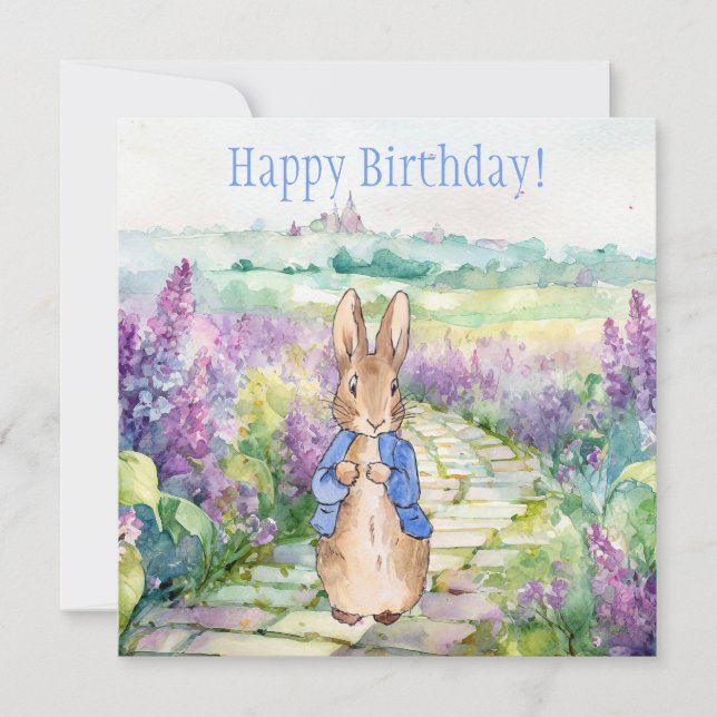 Peter the Rabbit Happy Birthday (Frente)