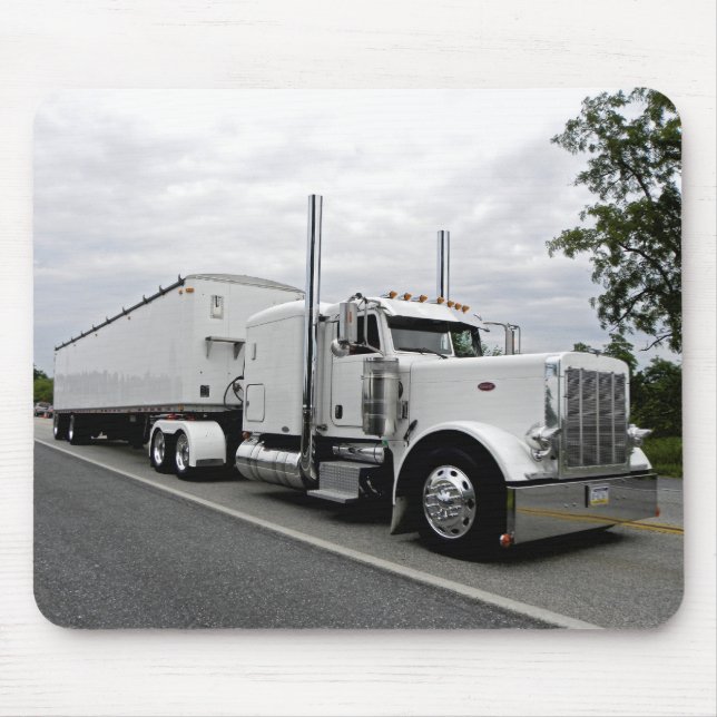 Peterbilt branco 379 Mousepad (Frente)
