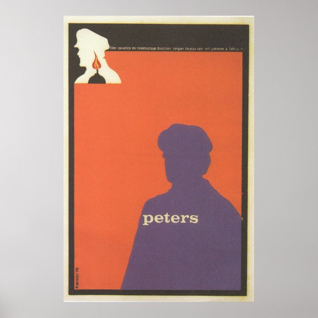 Peters (União Soviética) Poster de Filme Cubano (Frente)