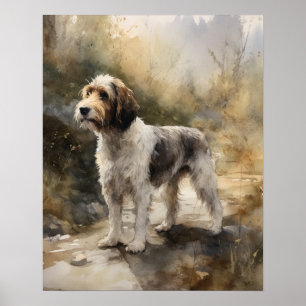 Petit Basset Griffon Vendeen Dog Art Impressão