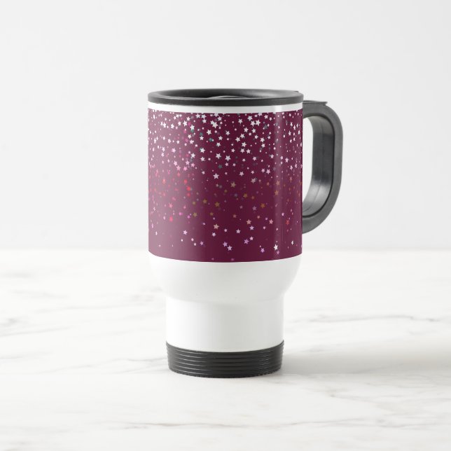 Petite Berry Stars Caneca de viagem-Wine (Frente Esquerda)
