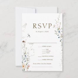 Petite Wildflower Wedding Choice RSVP