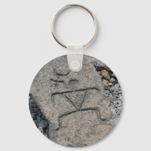 Petroglyph havaiano - chaveiro