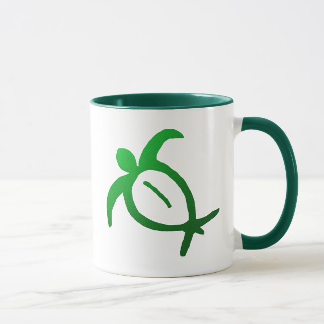 Petroglyph havaiano de Honu - caneca (Direita)