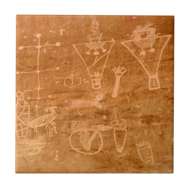 Petroglyphs da garganta de Sego - primaveras de (Frente)