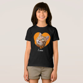 Pet's Cute Modern Typography Name and heart Photo