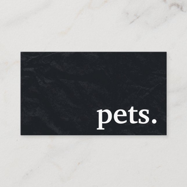 Pets modernos de chalkboard. cartão de fidelidade (Frente)