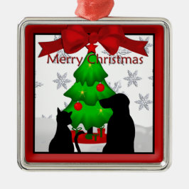 Pets Natal Cachorro e Ornamento de Gato Premium