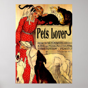 pets o amante, poster vintage
