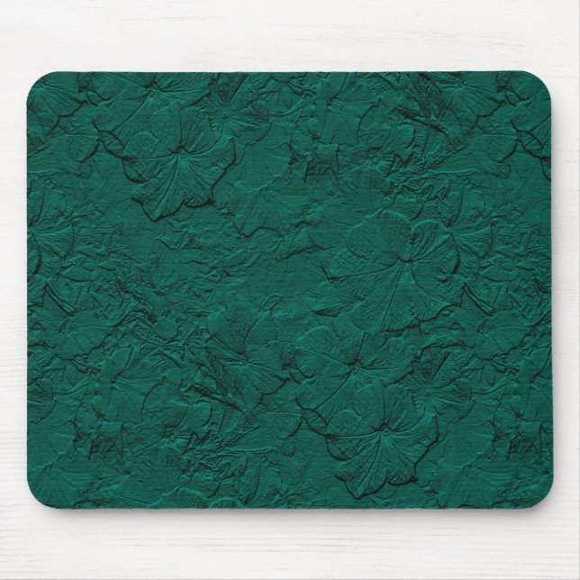 Petunias Esculpidas, Jade Green Mousepad (Frente)